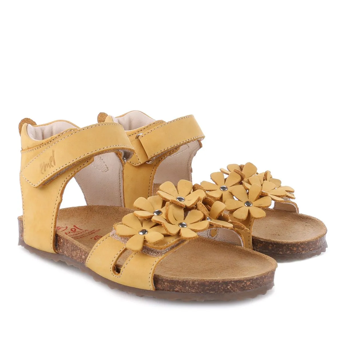 (2640D-11/2641D-11) Emel Yellow Flowers sandals