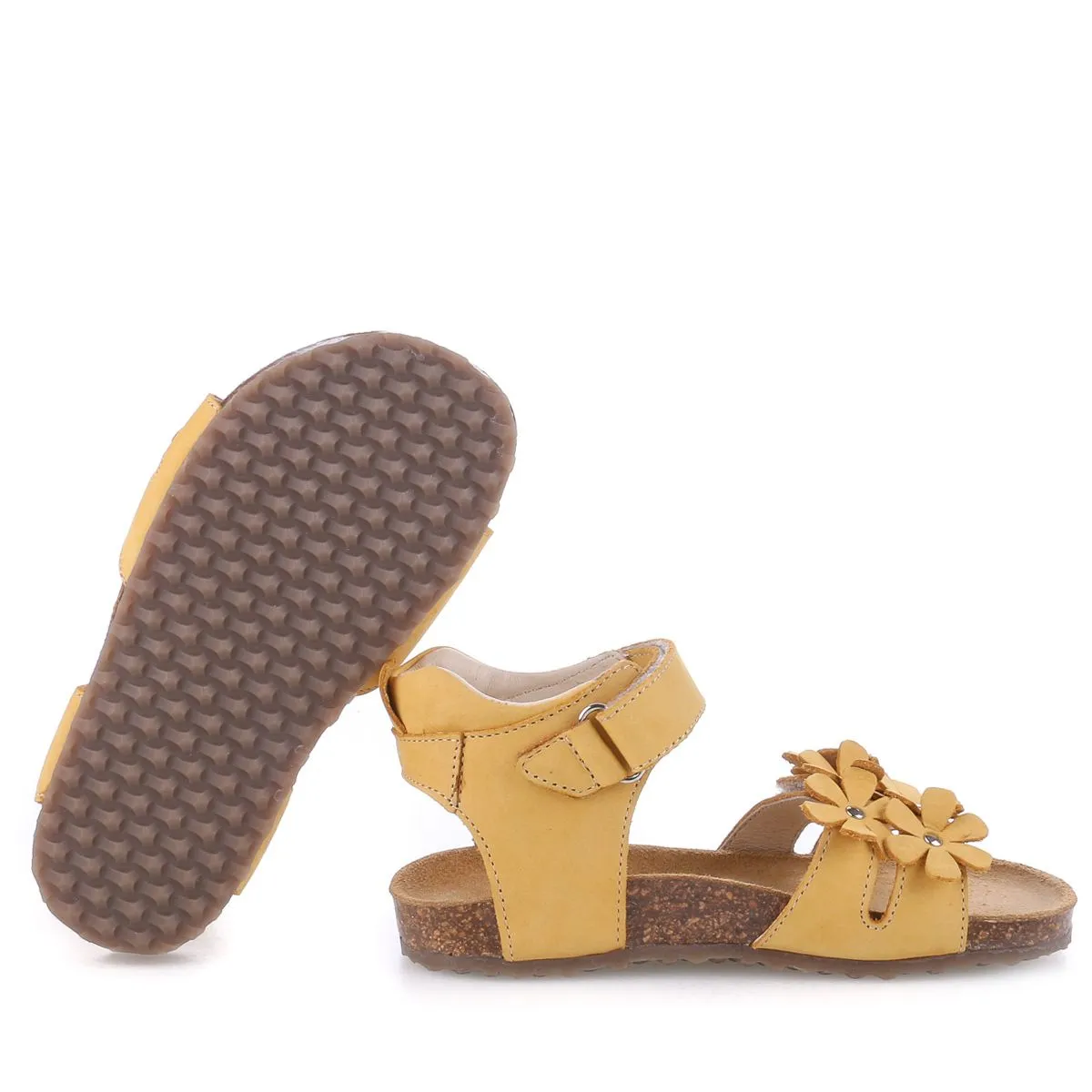 (2640D-11/2641D-11) Emel Yellow Flowers sandals