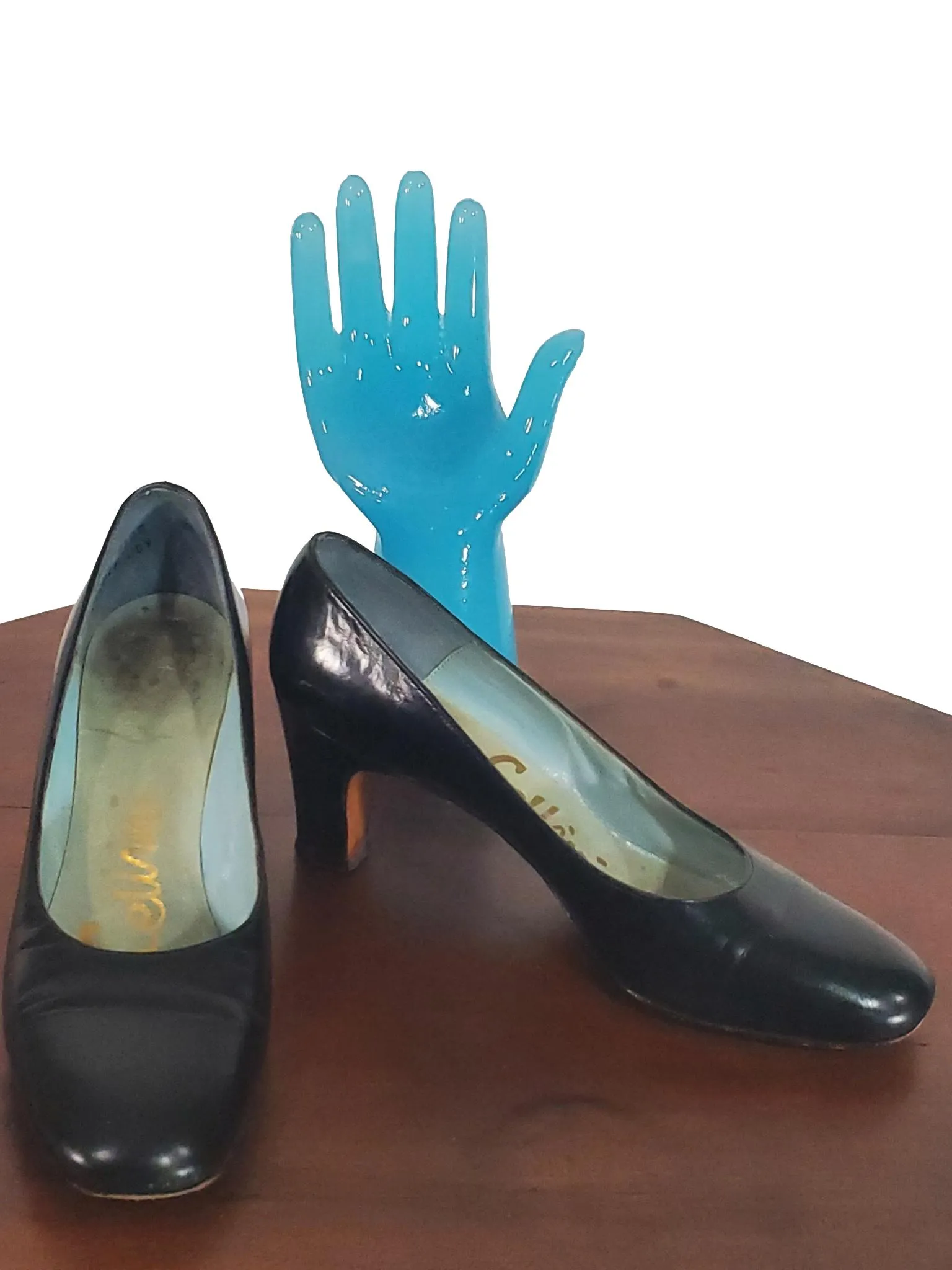 60s Black Calfskin Pumps - 5AA