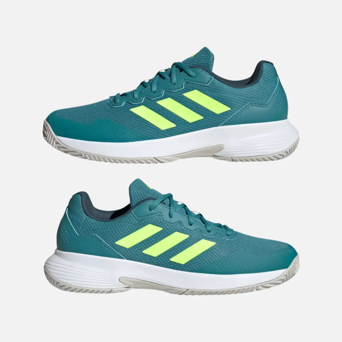 Adidas Gamecourt 2.0 Men's Tennis Shoes -Arctic Fusion/Lucid Lemon/Cloud White