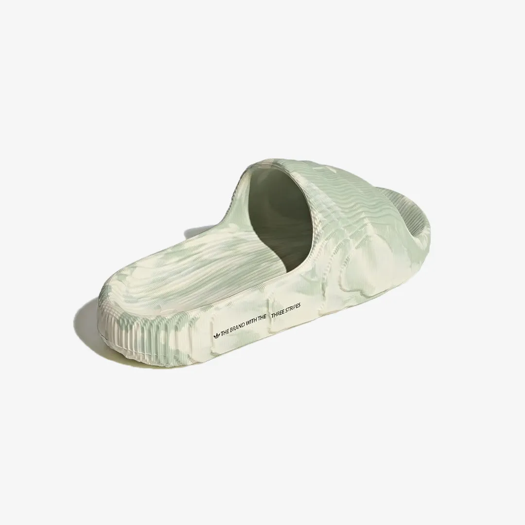 ADILETTE 22 SLIDES 'CREAM WHITE/LINEN GREEN'