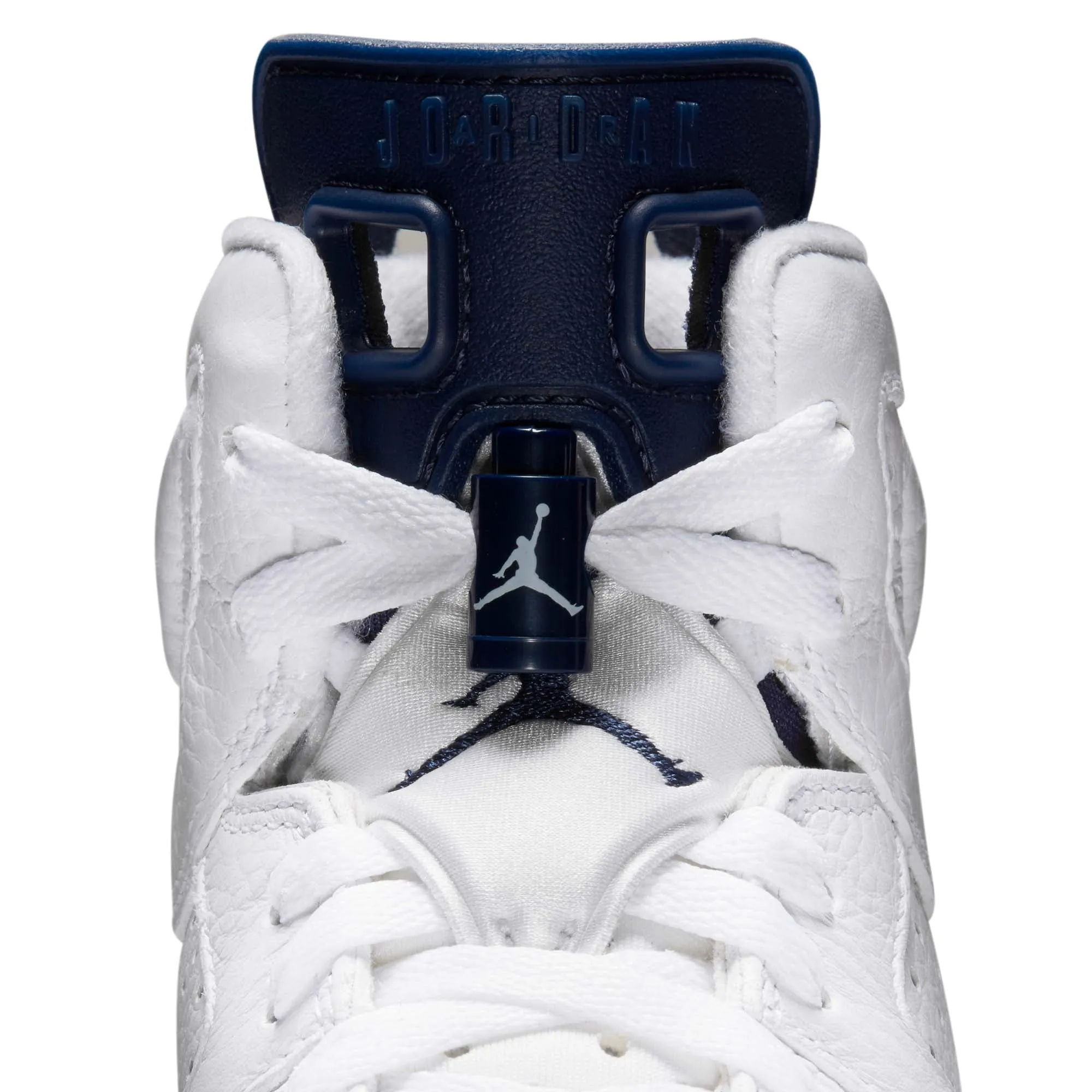 Air Jordan Kids 6 Retro GS Shoes 'White/Midnight Navy'