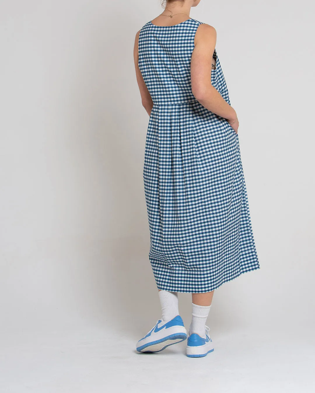 Amelia Dress - Opal Gingham