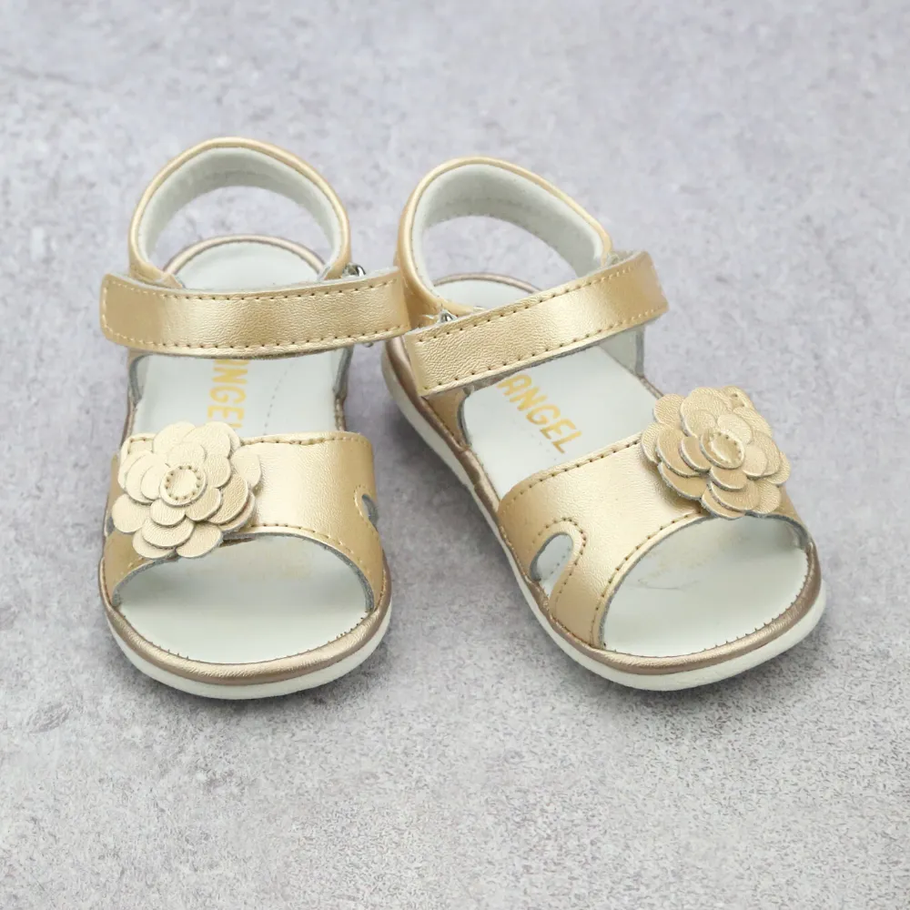 Angel Baby Girls Flower Toe Strap Sandals