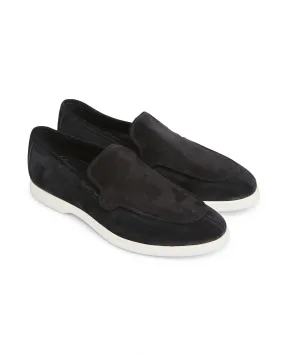 Black Suede City Loafer