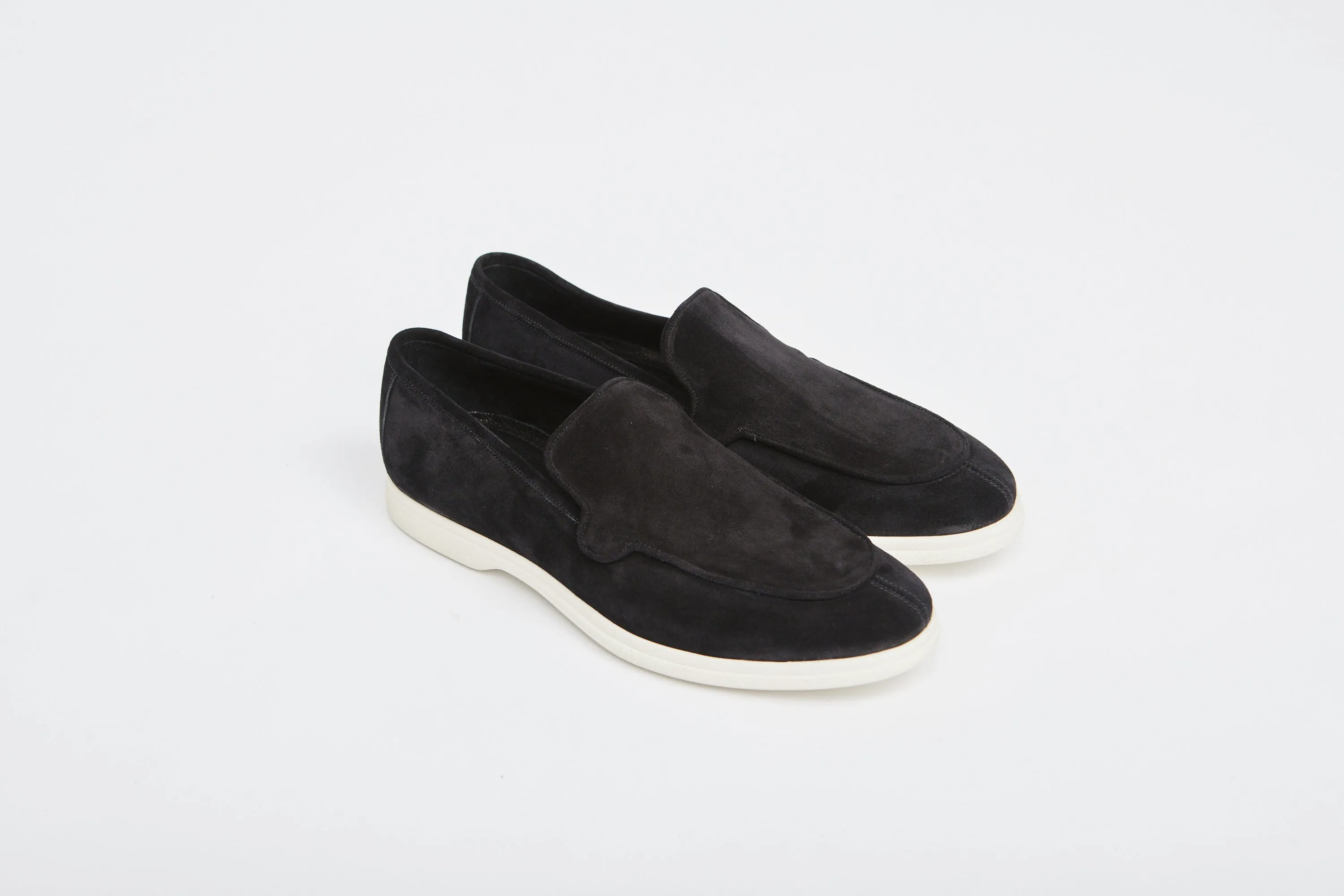 Black Suede City Loafer