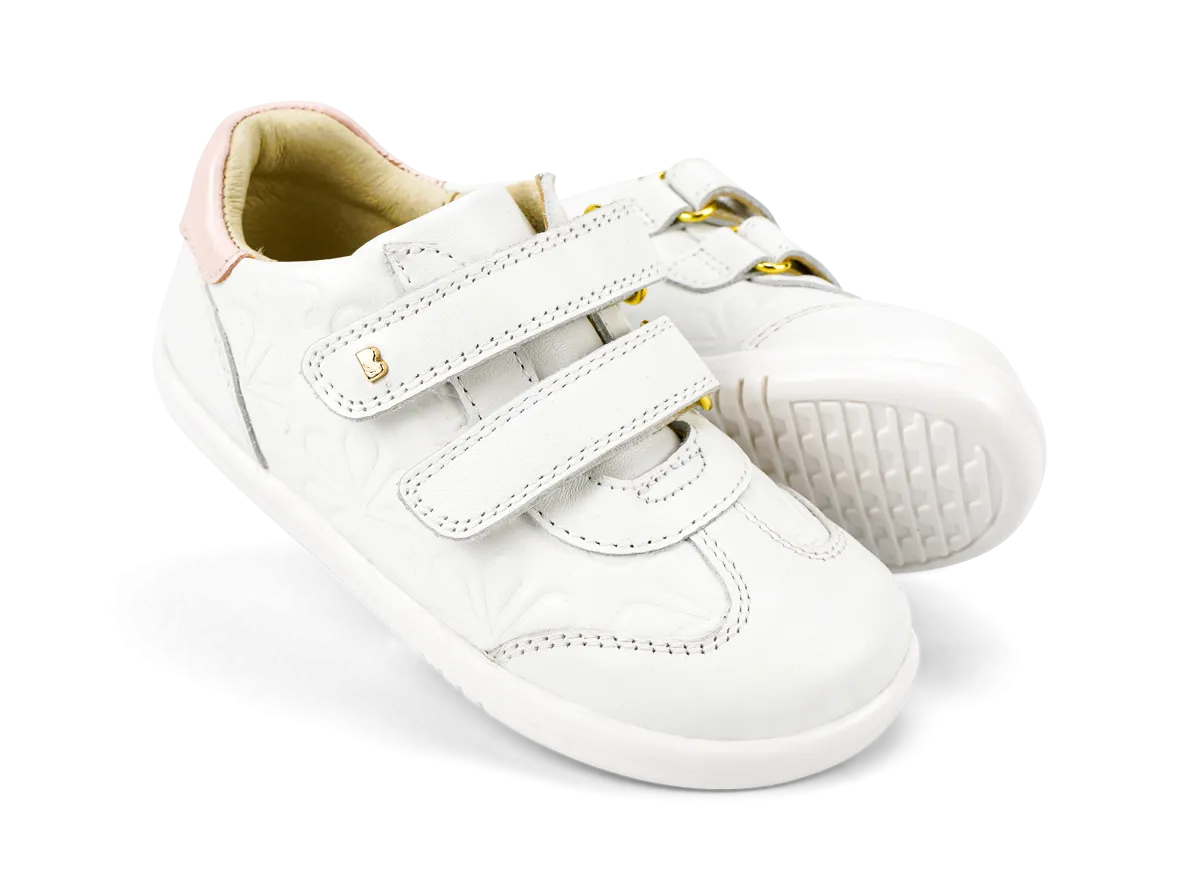 Bobux I Walk - Sprite Embossed White & Seashell Shimmer