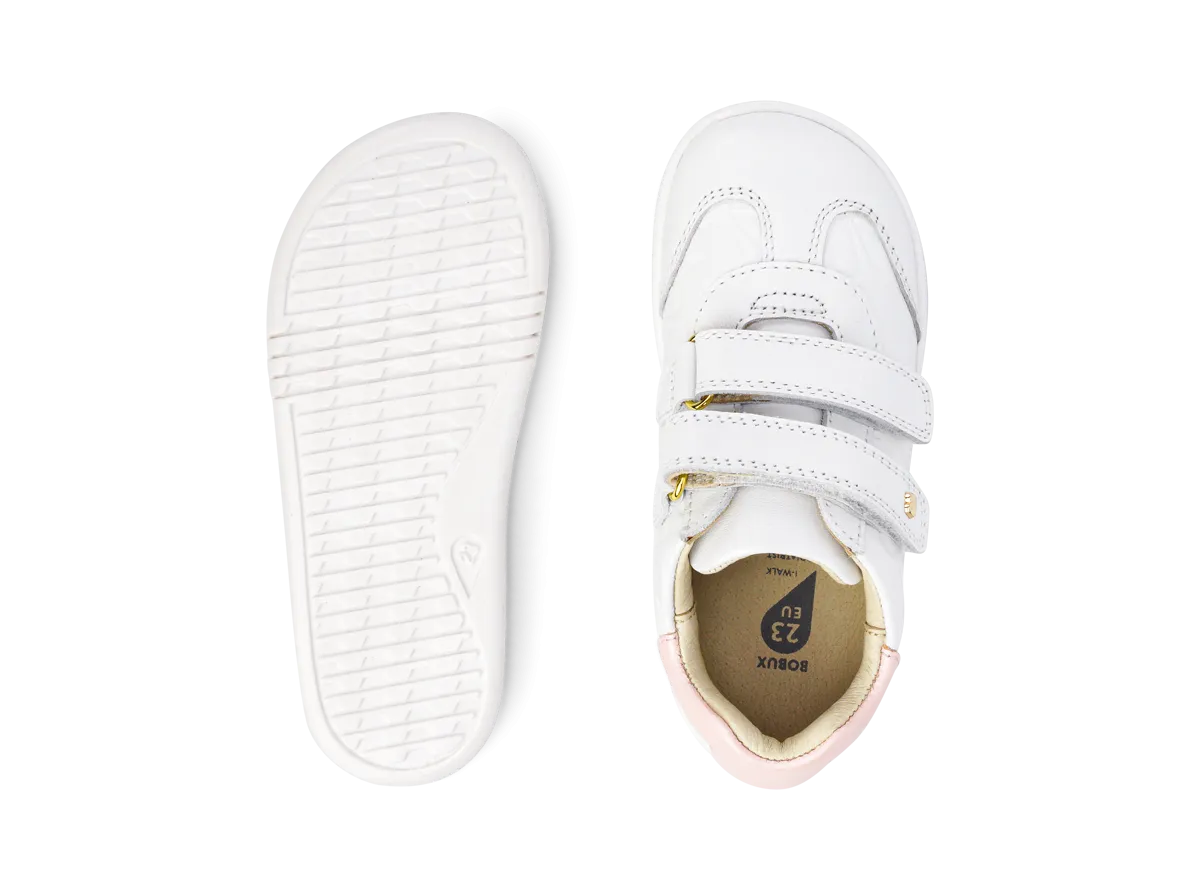 Bobux I Walk - Sprite Embossed White & Seashell Shimmer