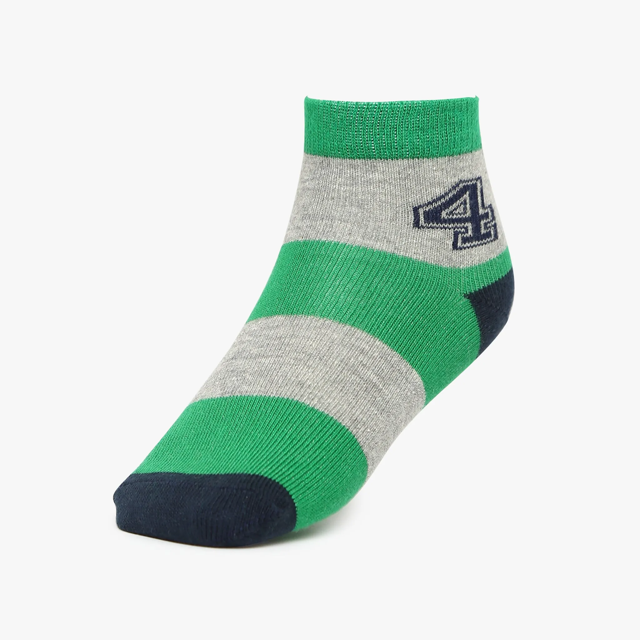 Boys Cotton Blend Ankle Length Socks (Pack of 3)