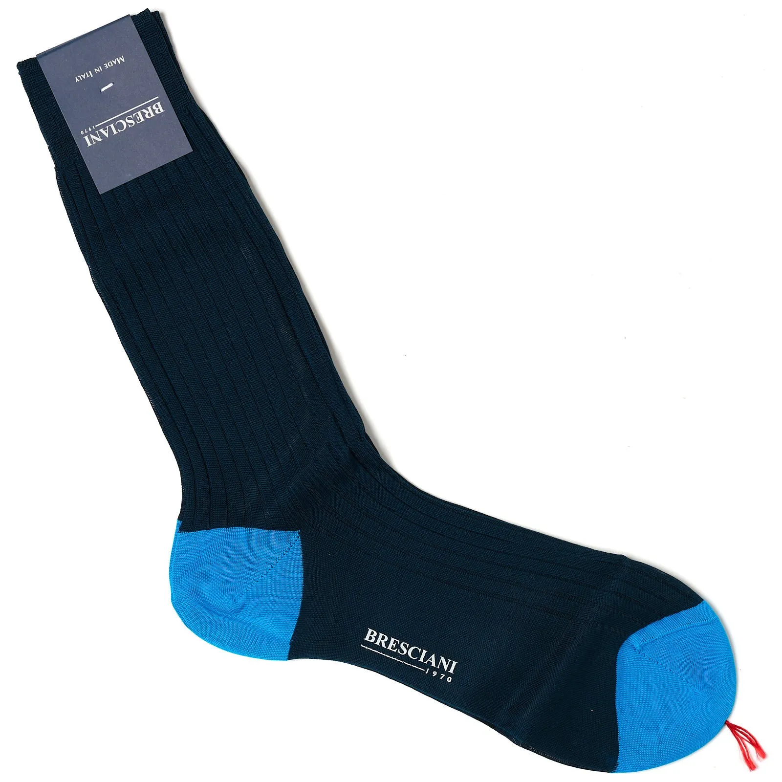 BRESCIANI Cotton Mid Calf Length Socks US M-L