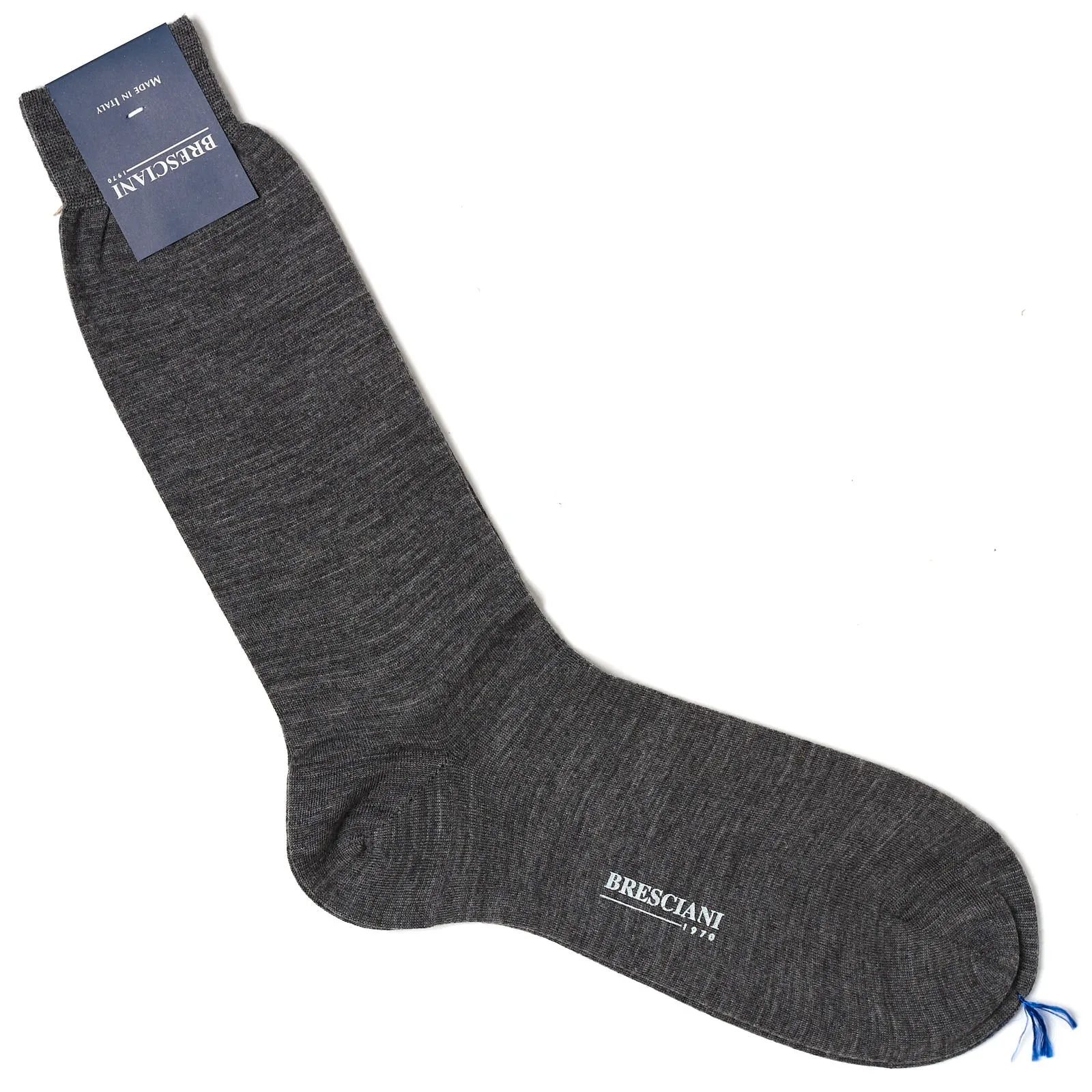 BRESCIANI Wool Blend Mid Calf Length Socks US M-L