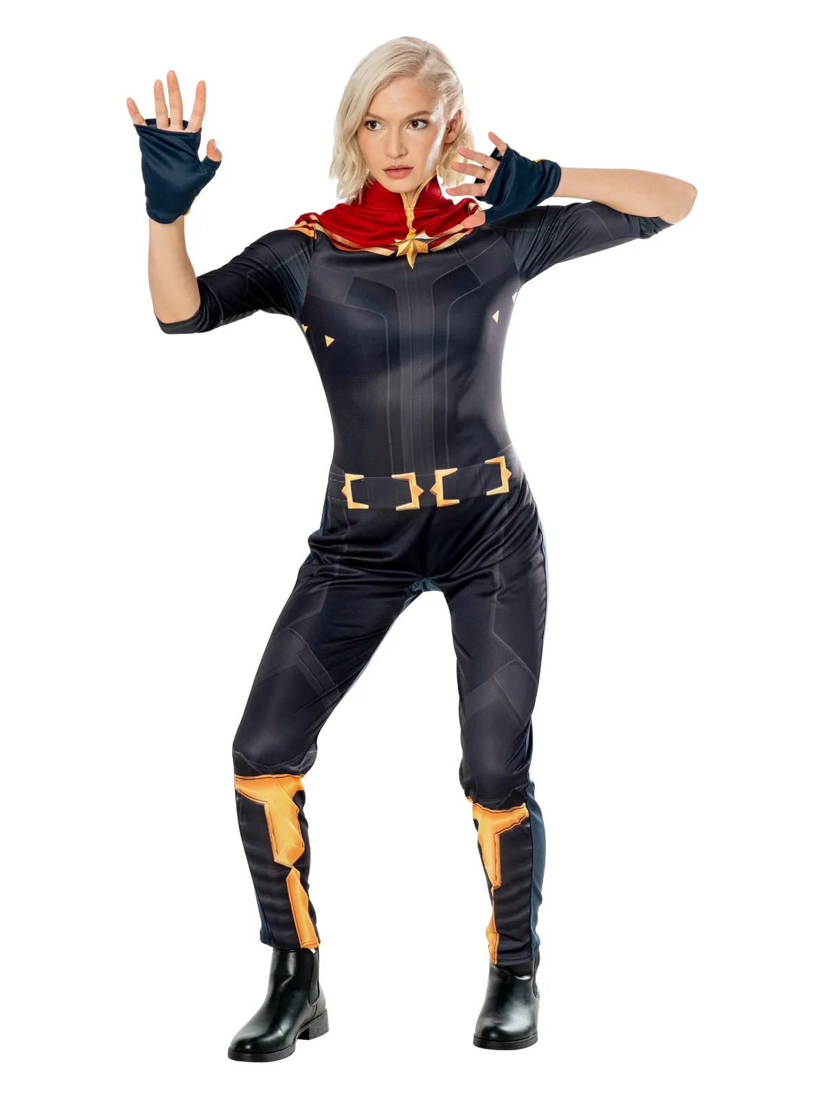 Captain Marvel Deluxe Costume for Adults - Marvel The Marvels