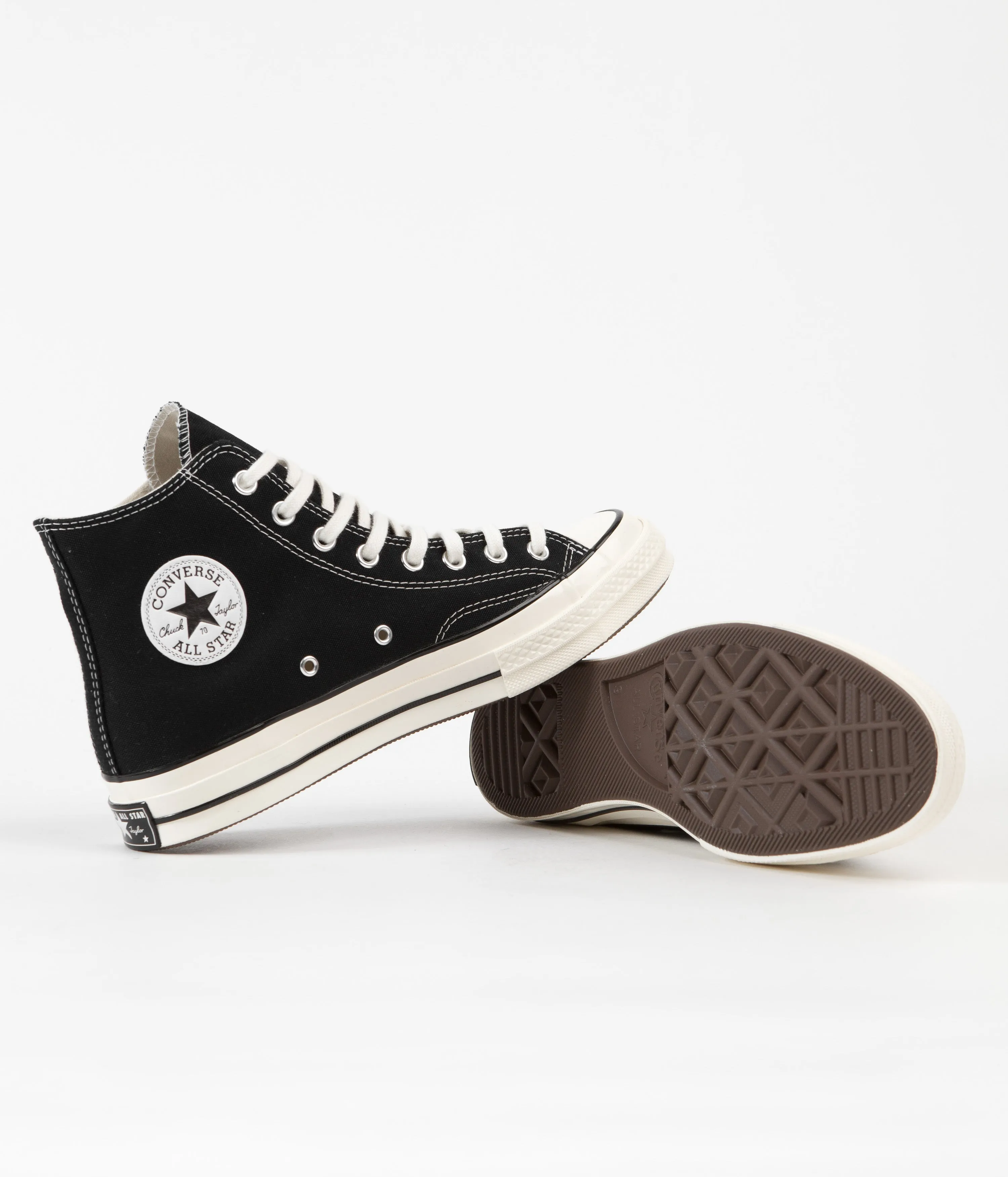 Converse CTAS 70's Hi Shoes - Black / Black / Egret