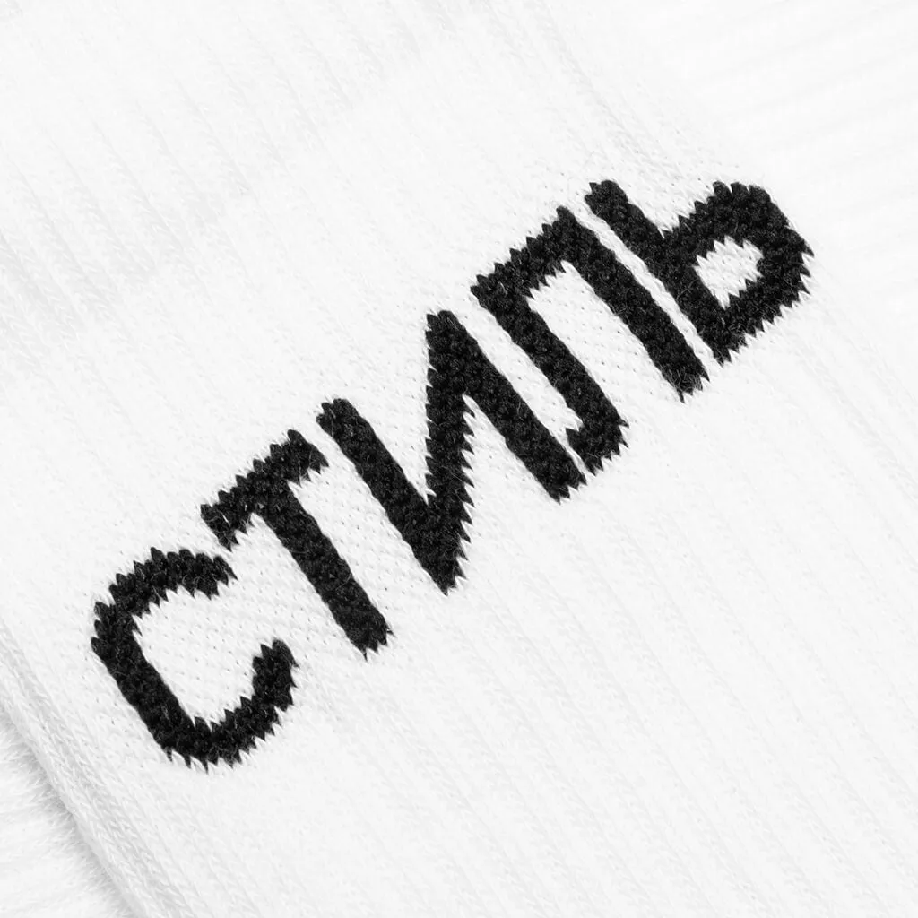 CTNMB Long Socks - White/Black