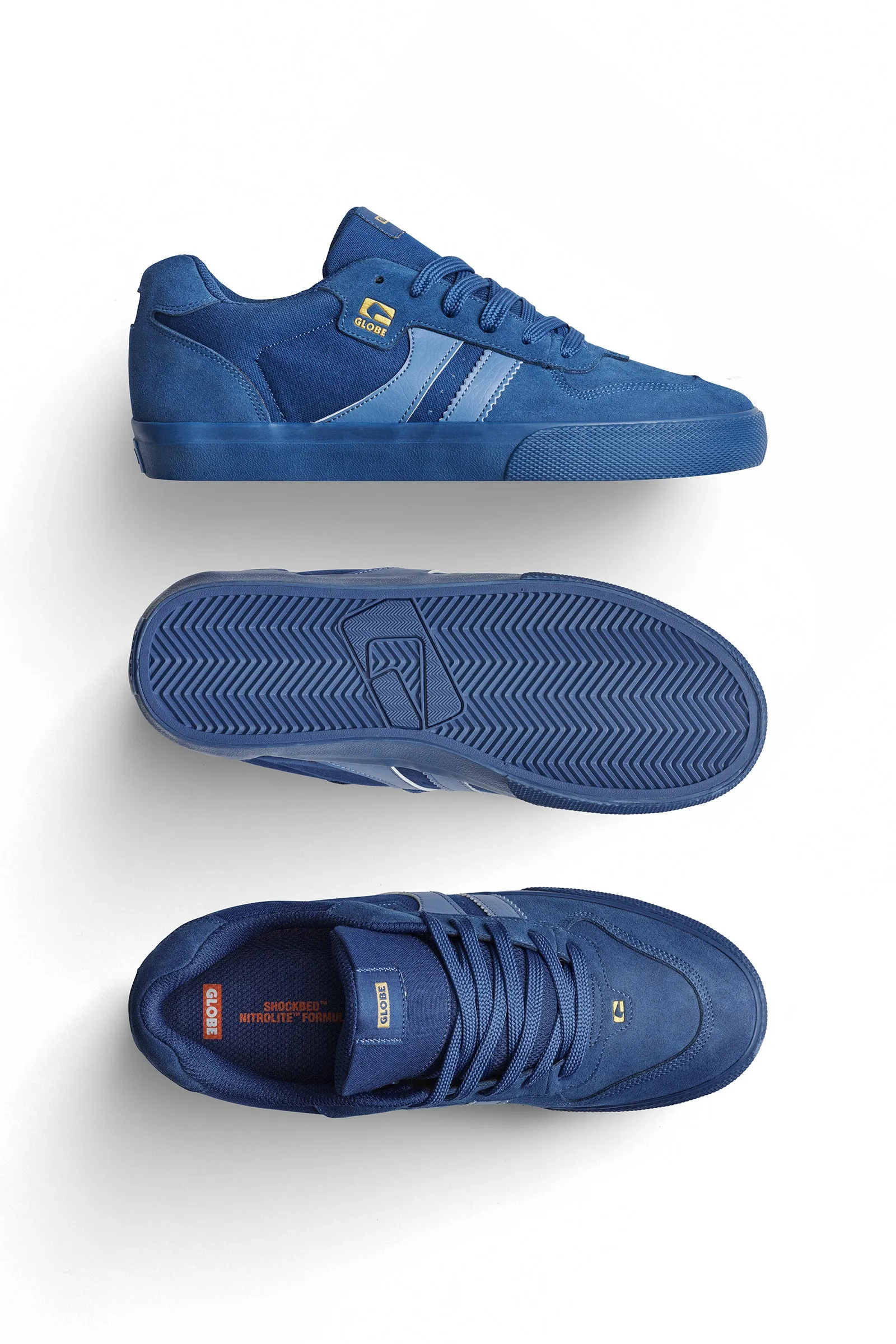 Encore 2 Blue/Gold Dip Mens Skate Shoes - Stylish and Durable Performance Footwear