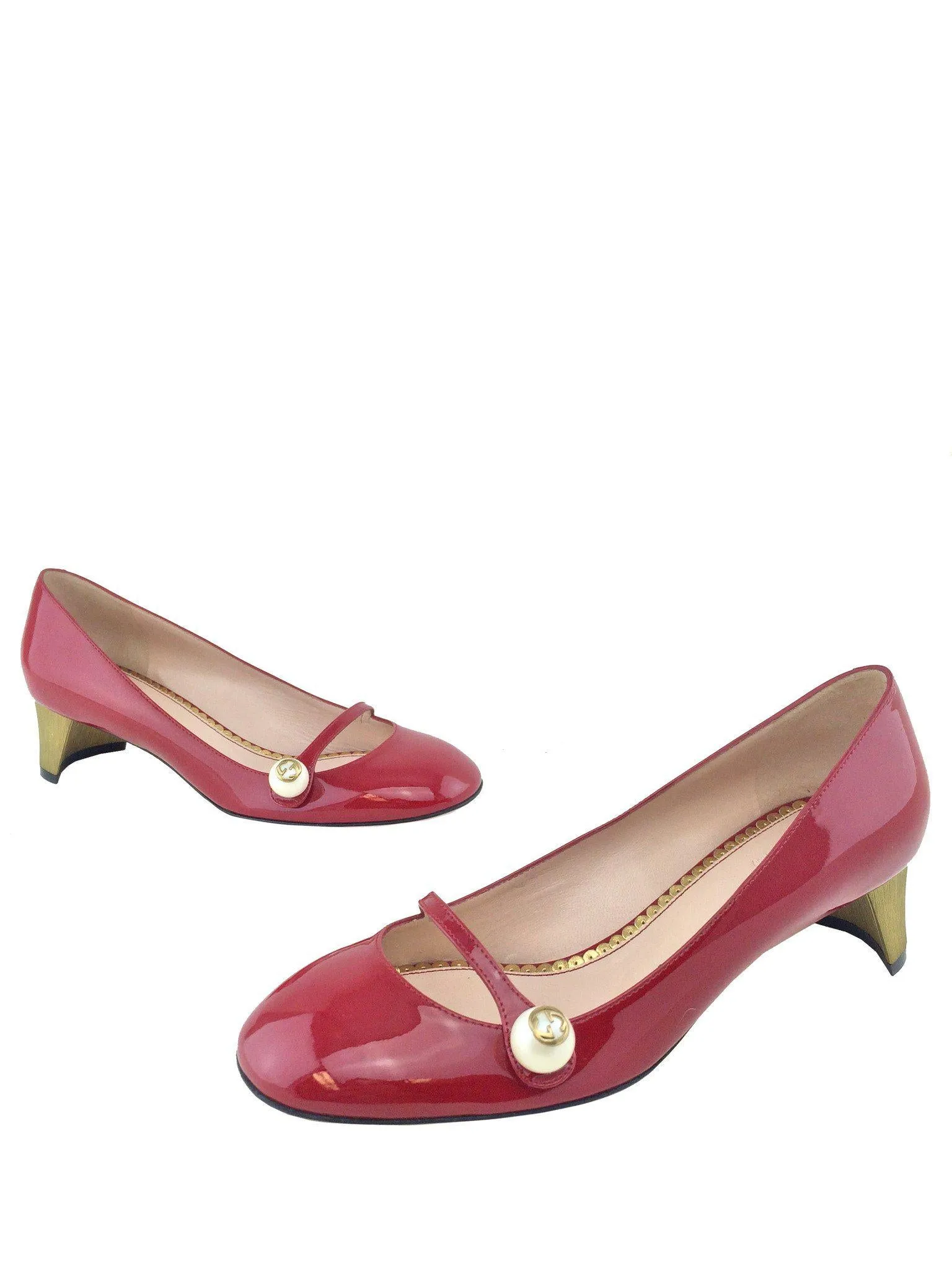 Gucci Arielle Patent Leather Pumps Size 7/37