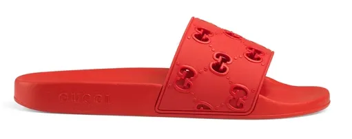 Gucci GG Slide Rubber Red