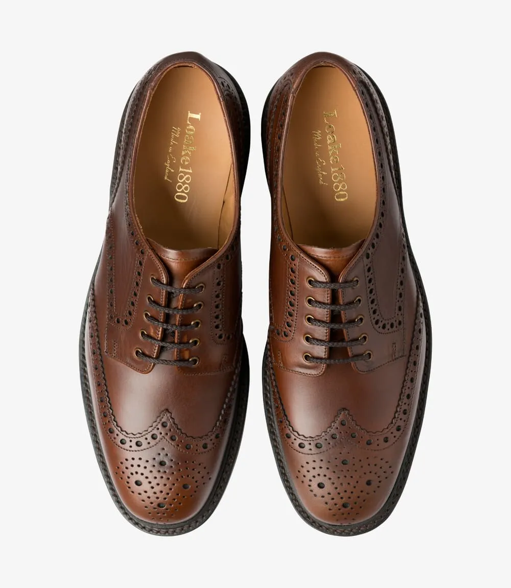 LOAKE Chester Oxford Brogue Dainite - Brown