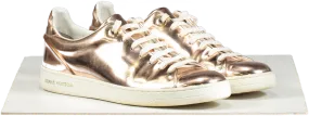 Louis Vuitton Metallic Leather Frontrow Sneakers Rose Gold UK 5 EU 38 👠