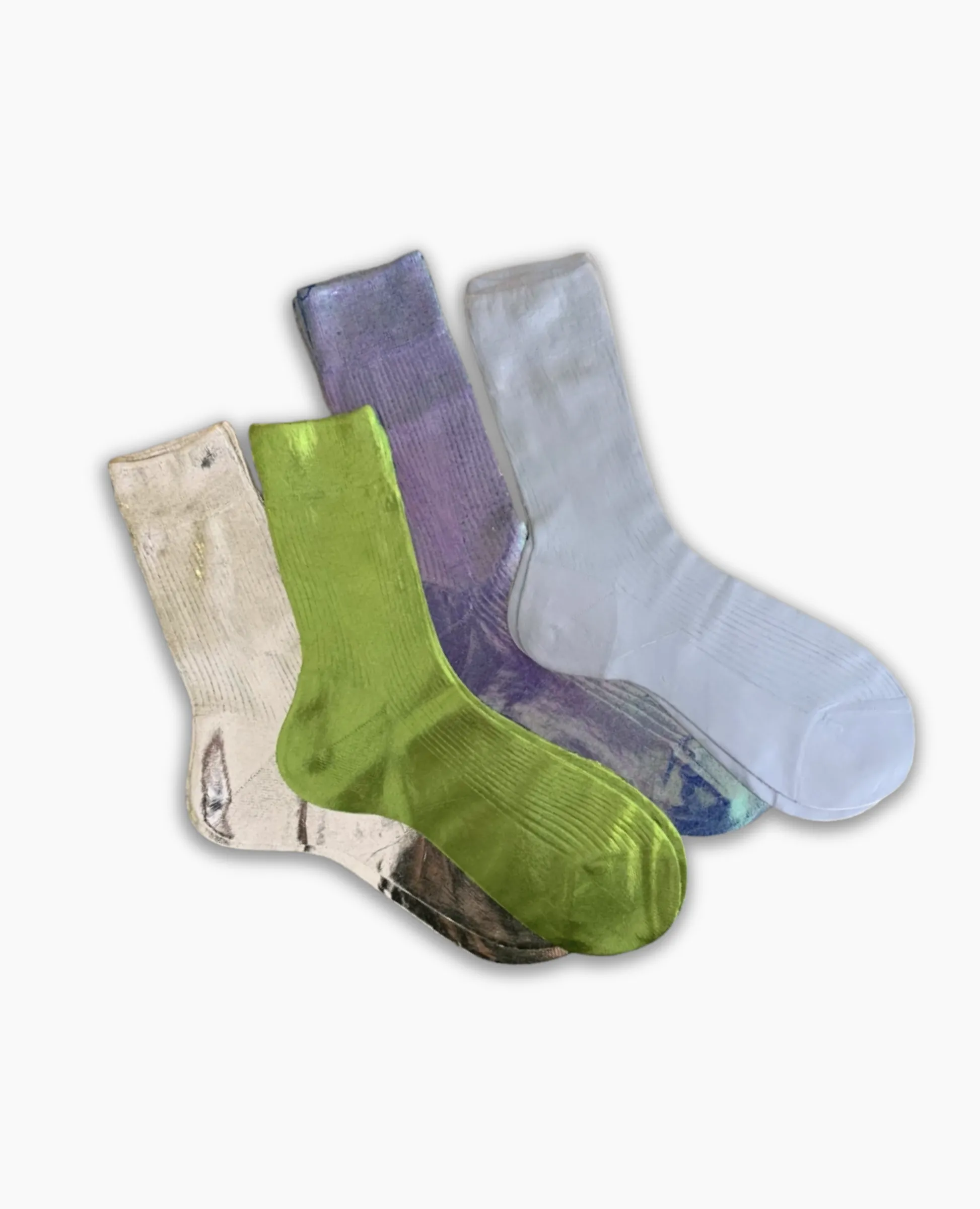 Maria La Rosa Platino Silk Socks