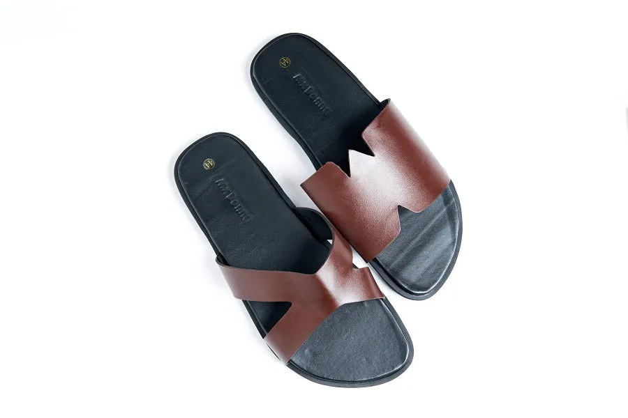 Maxim Brown Leather Sandal