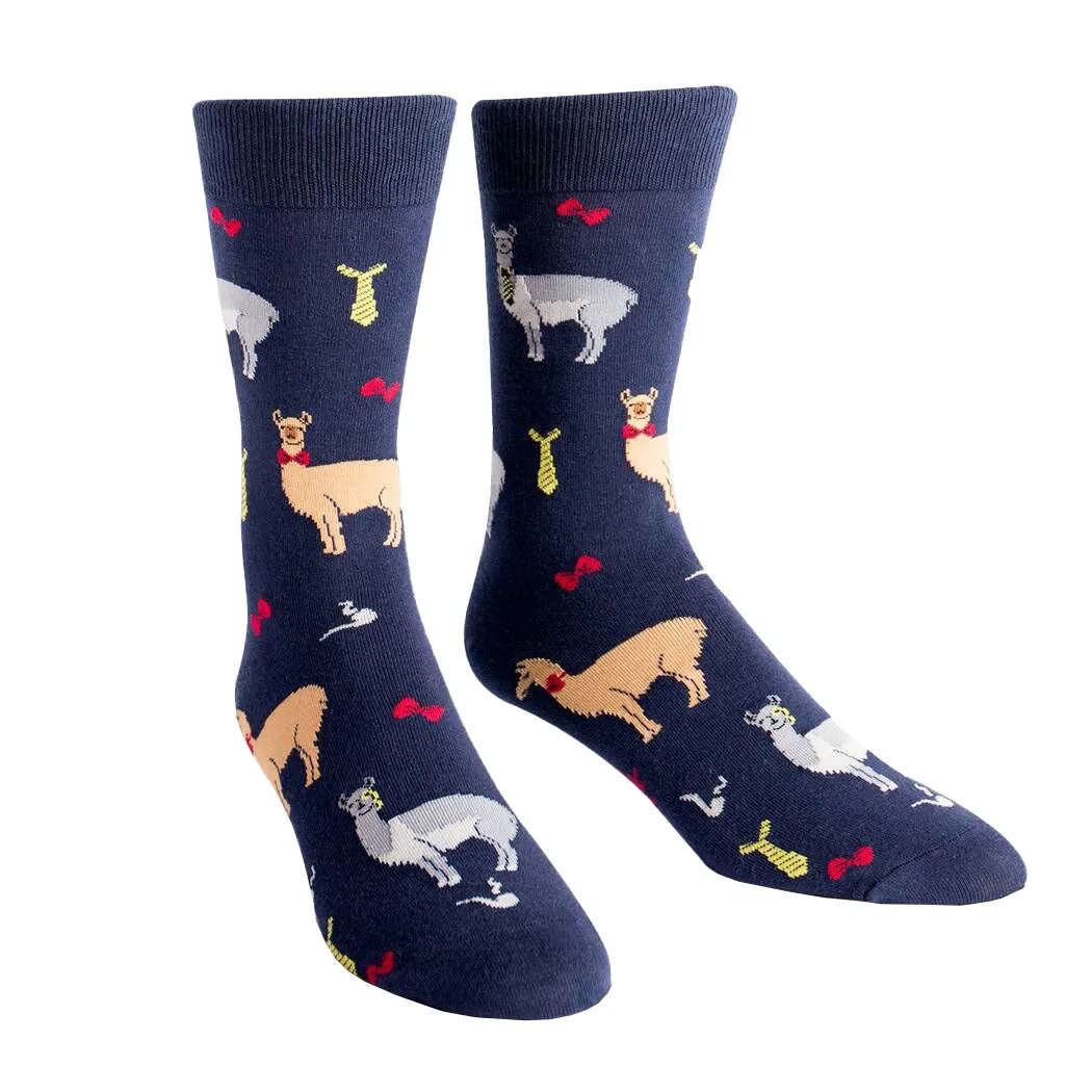 Men's Llama Drama Crew Socks