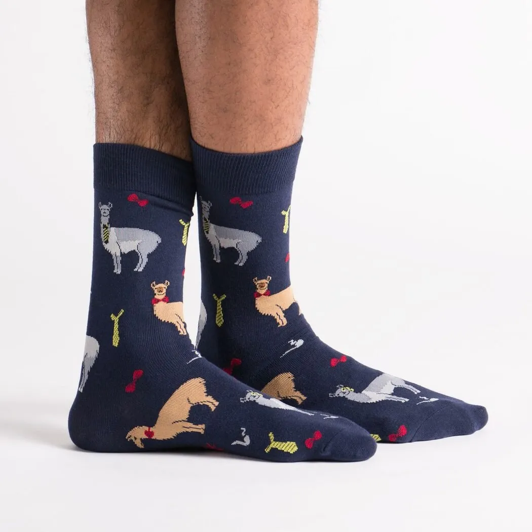 Men's Llama Drama Crew Socks