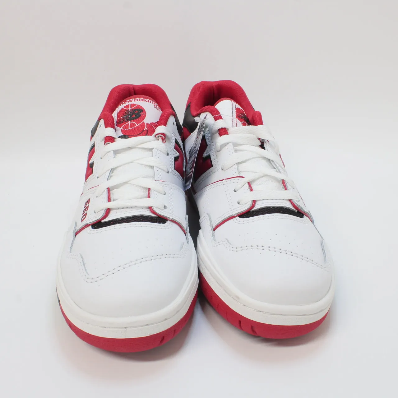 Mens New Balance BB550 Red White Trainers