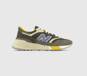 Mens New Balance U997 Convert Green Cream Yellow Trainers