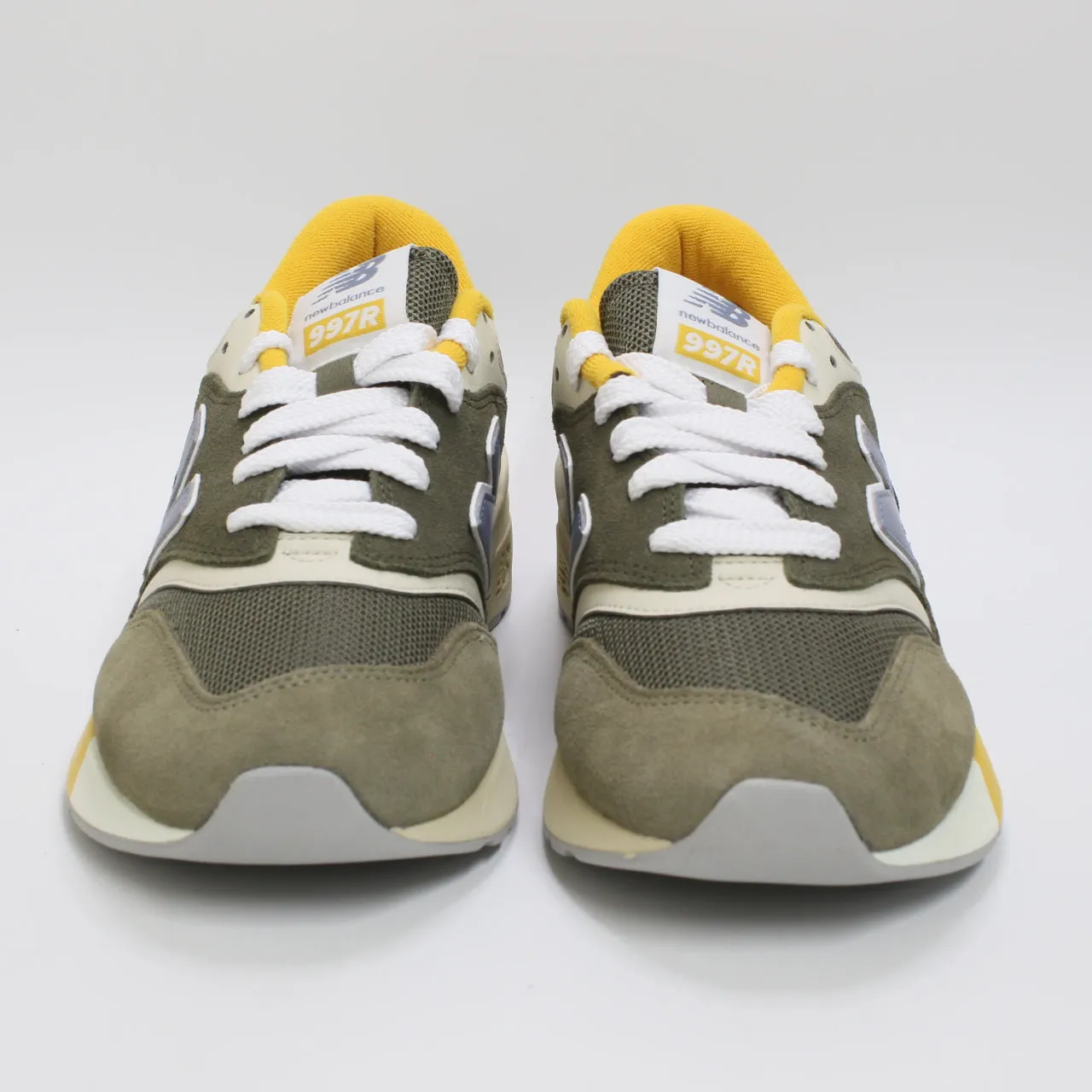 Mens New Balance U997 Convert Green Cream Yellow Trainers