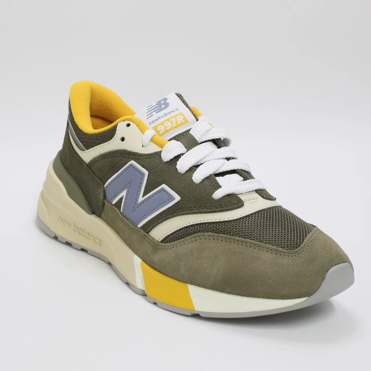 Mens New Balance U997 Convert Green Cream Yellow Trainers