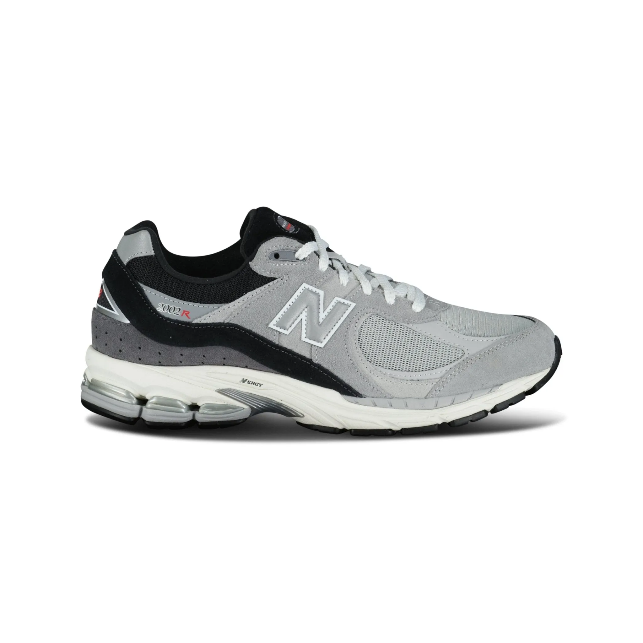 NEW BALANCE 2002R GREY / BLACK TRAINERS