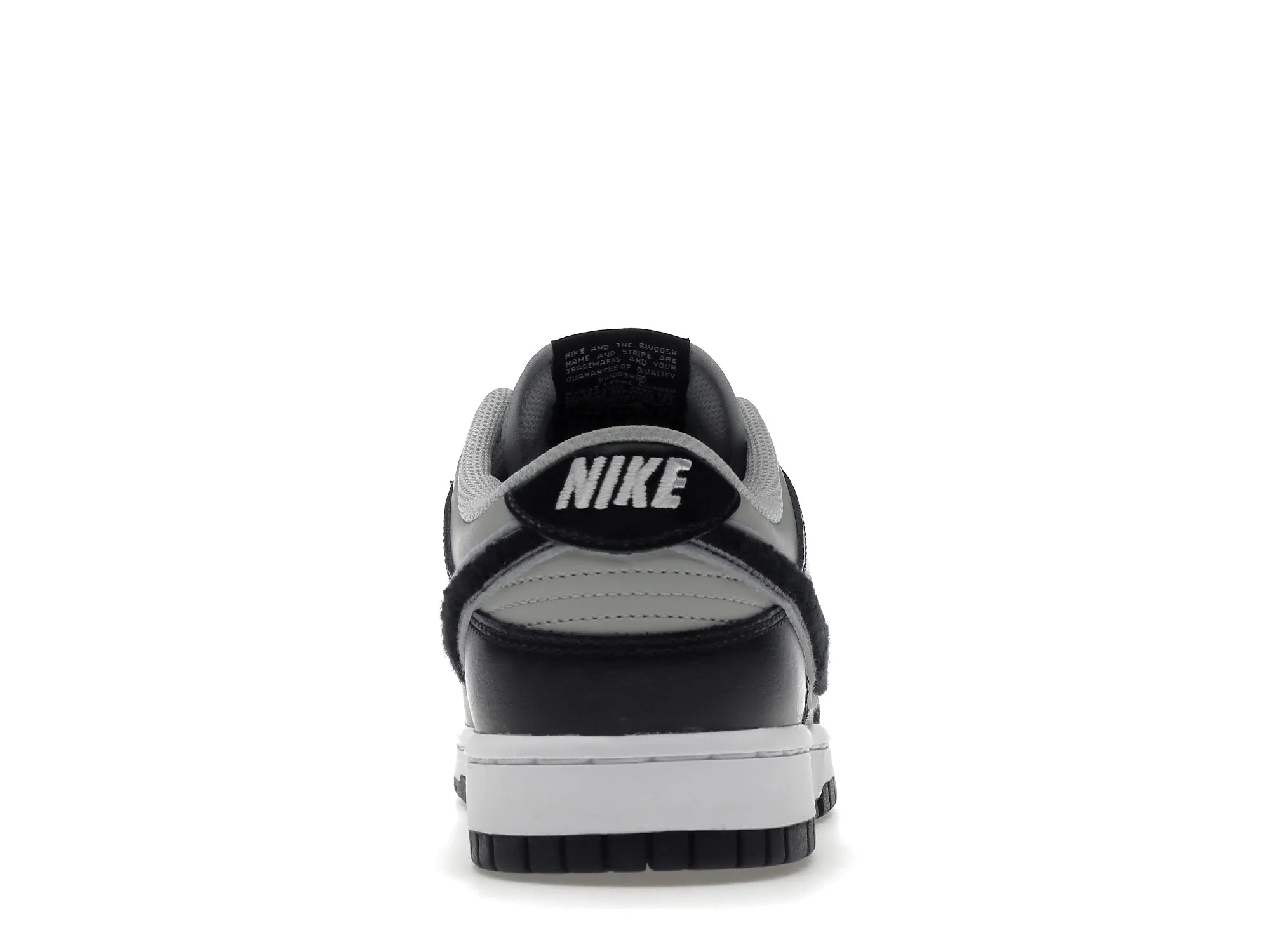 Nike Dunk Low Chenille Swoosh Black Grey