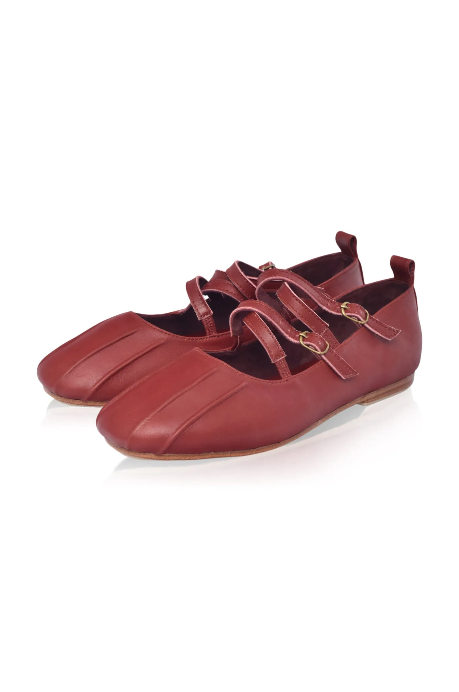 Obsession Criss Cross Leather Flats