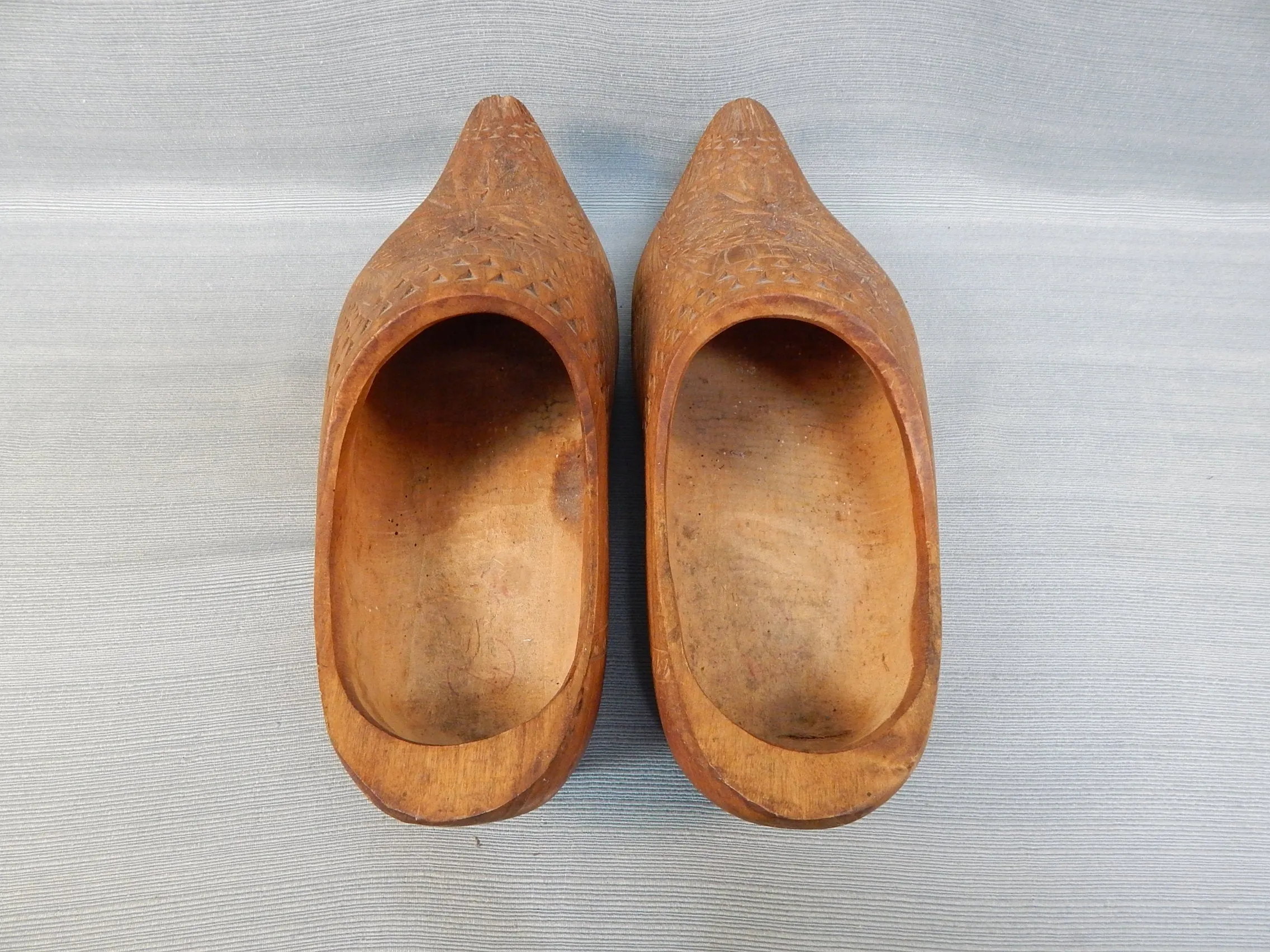 Pair of Dutch Wooden Shoes - Good Vintage Condition