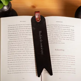 Personalized Leather Bookmark