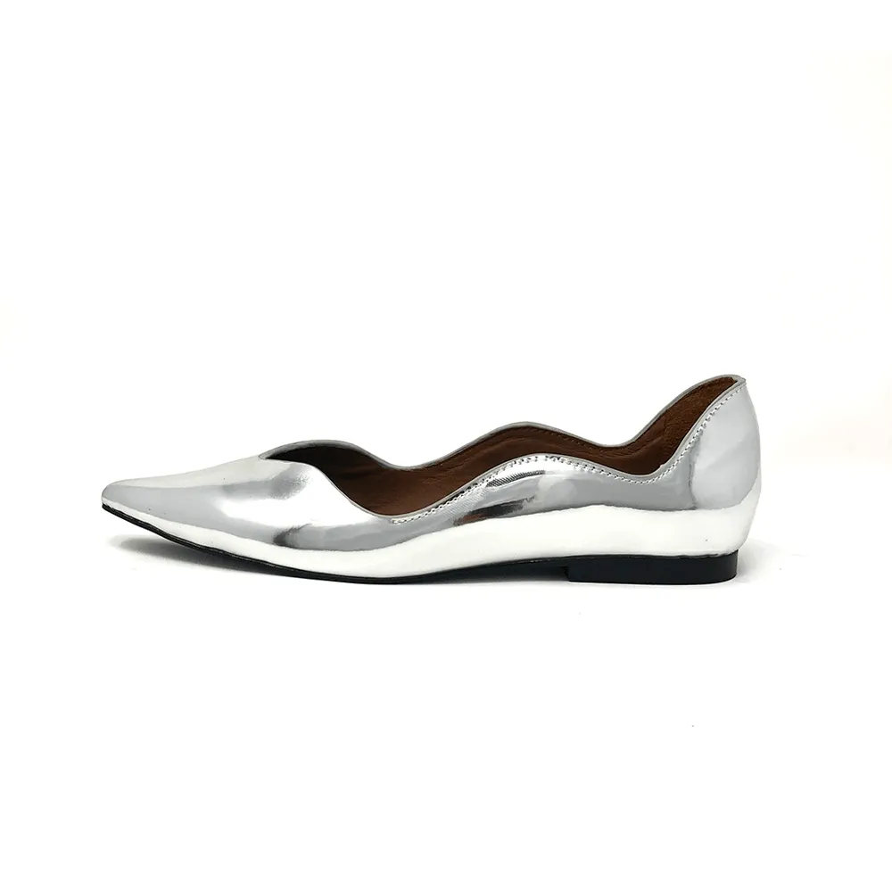 Petal Ballerina Leather Flats - Final Sale