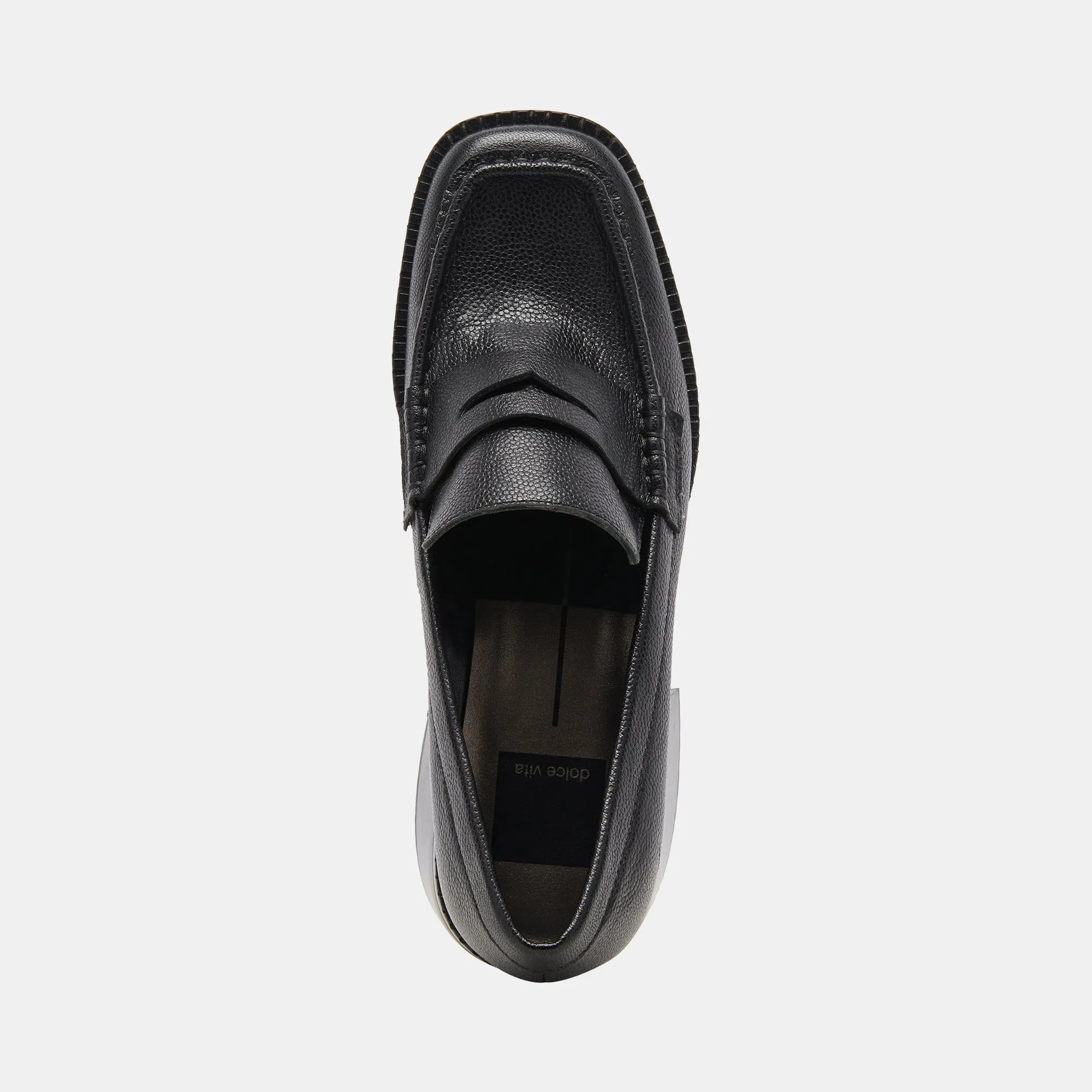 TALIE LOAFERS ONYX EMBOSSED LEATHER