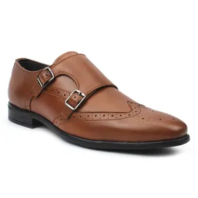 Tan Double Monk Brogues