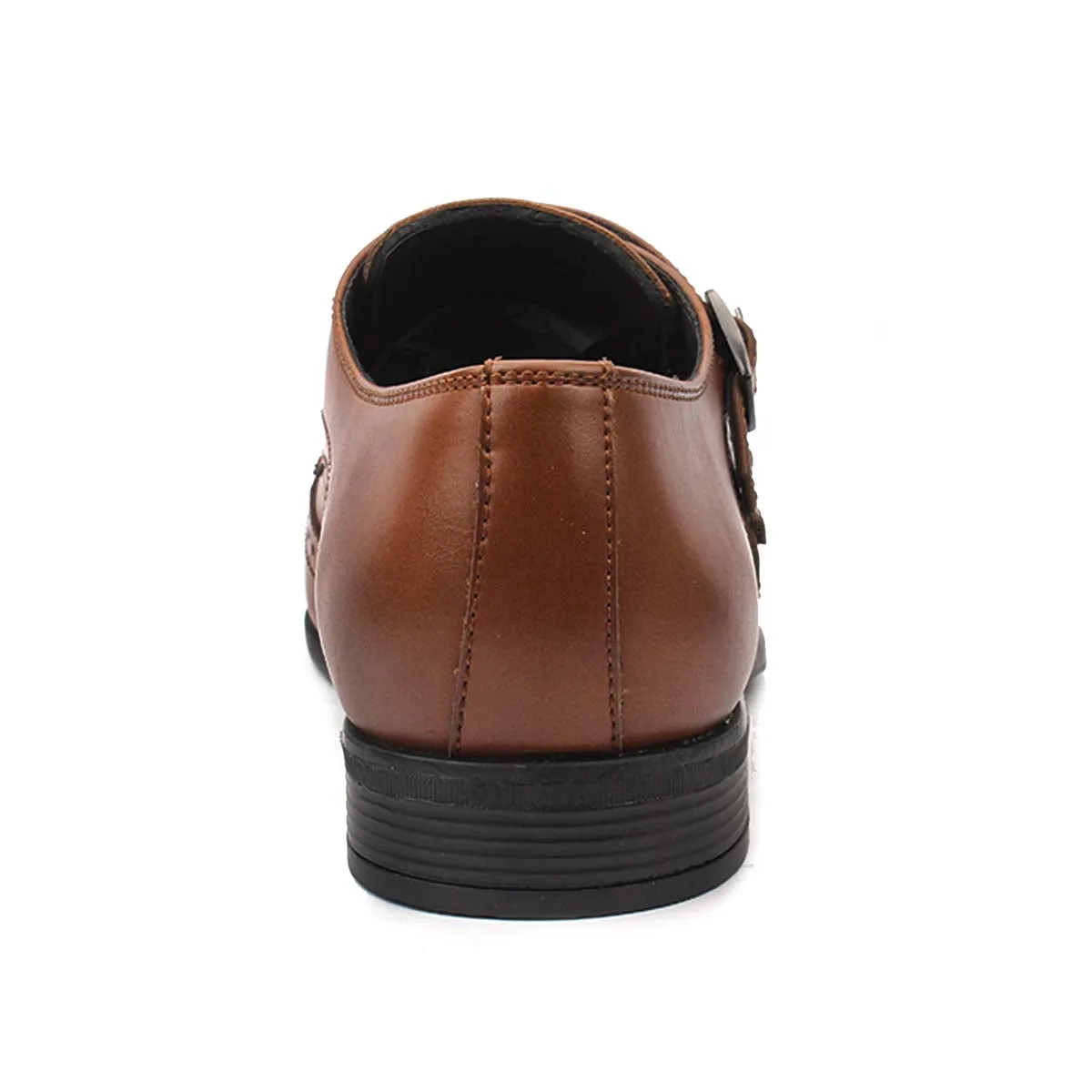 Tan Double Monk Brogues