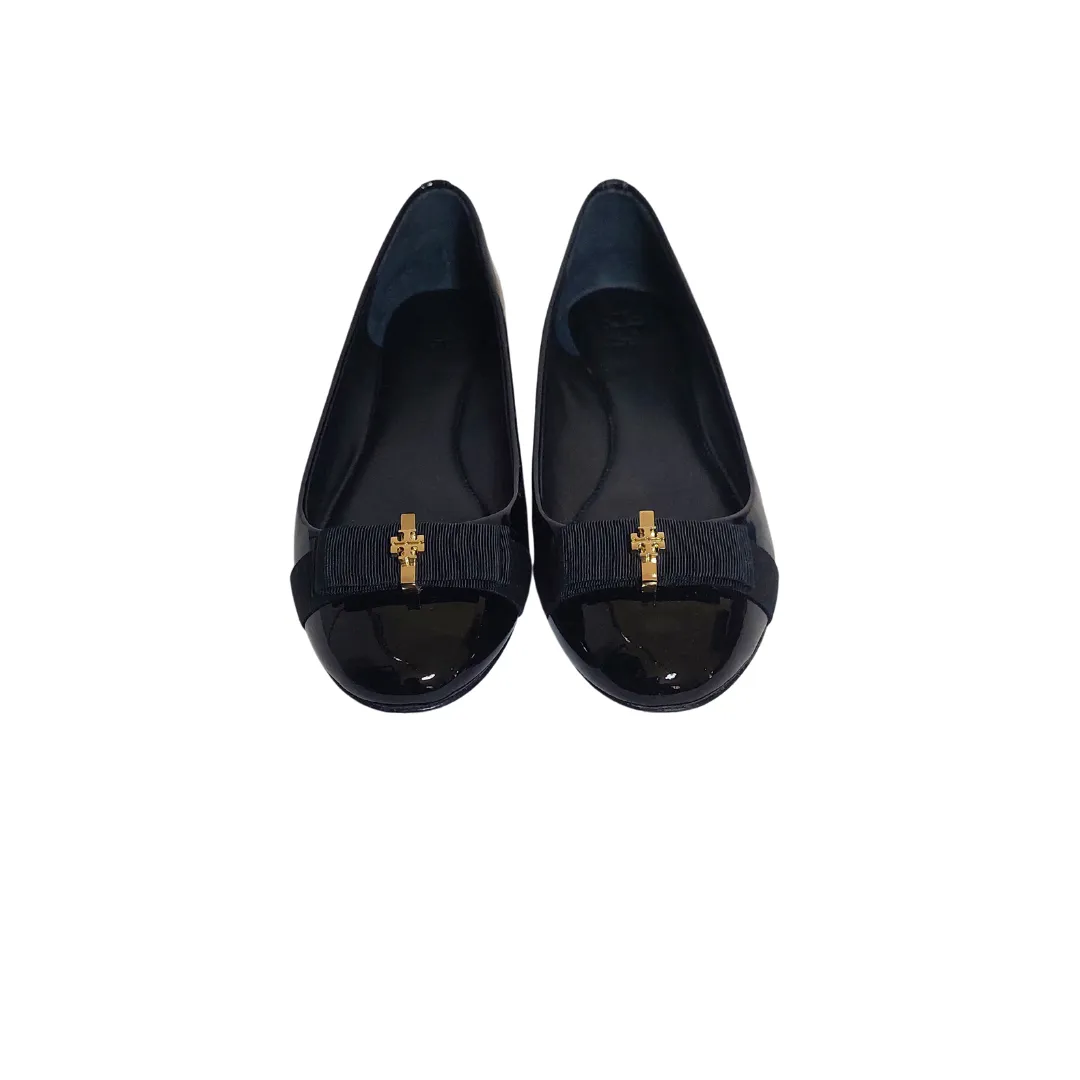 Tory Burch Black Patent Leather 'Trudy' Ballet Flats | Gently used |