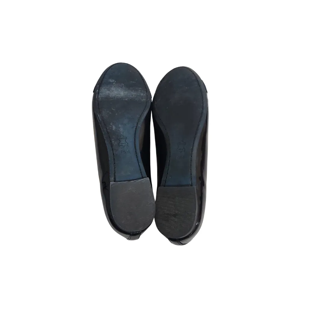 Tory Burch Black Patent Leather 'Trudy' Ballet Flats | Gently used |