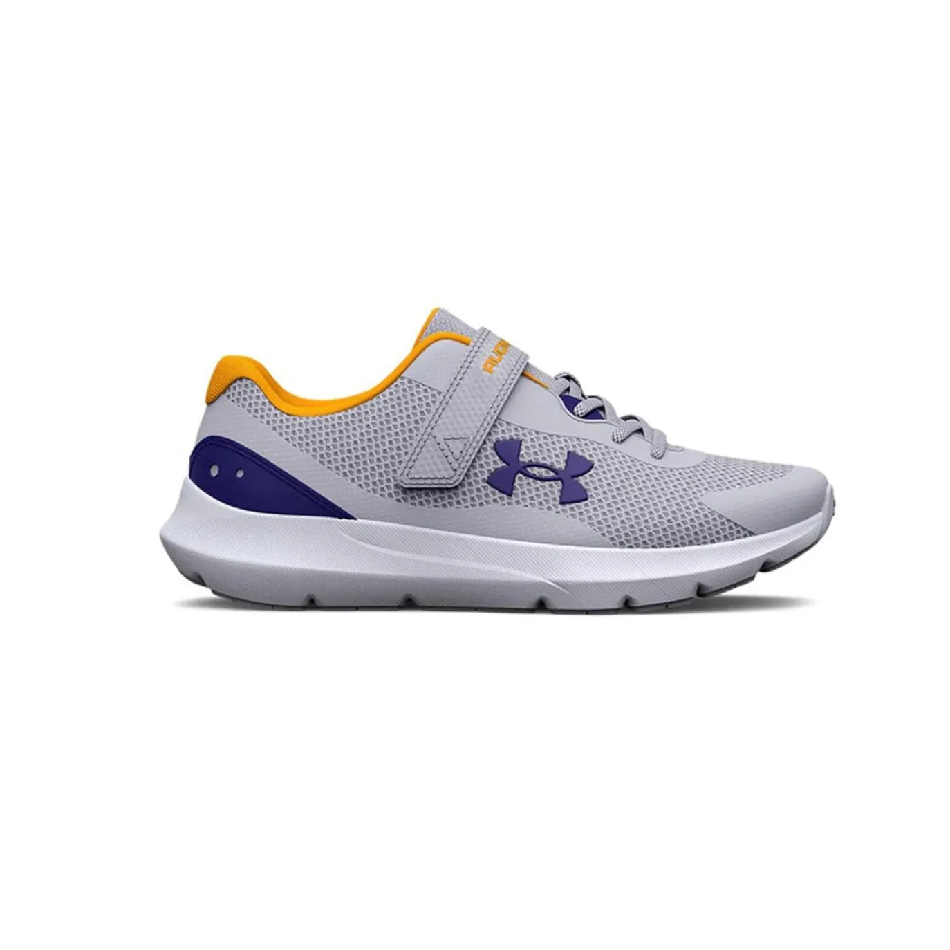 Under Armour Grey/Bauhaus Blue Surge 3 A/C Children’s Sneaker