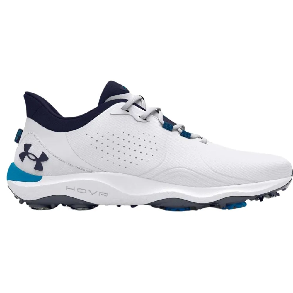 Under Armour Men's UA Drive Pro Golf Shoes - White/Capri/Midnight Navy