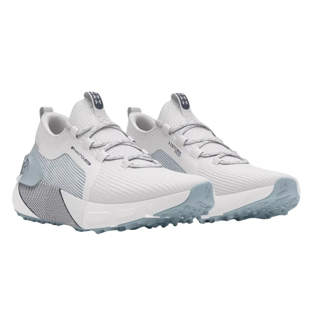 Under Armour Men's UA Phantom Golf Shoe - White/Mod Gray