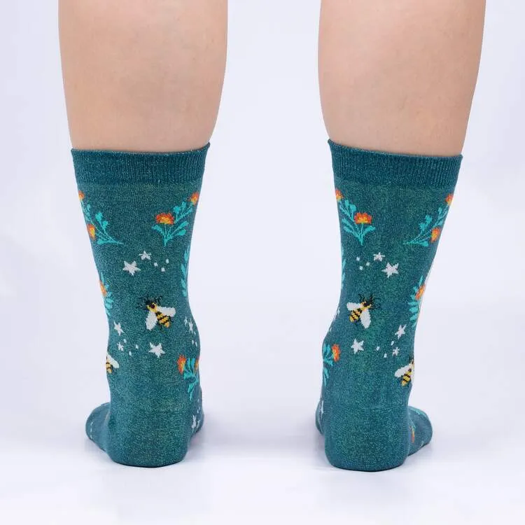 Women's Bee Dazzling Crew Socks