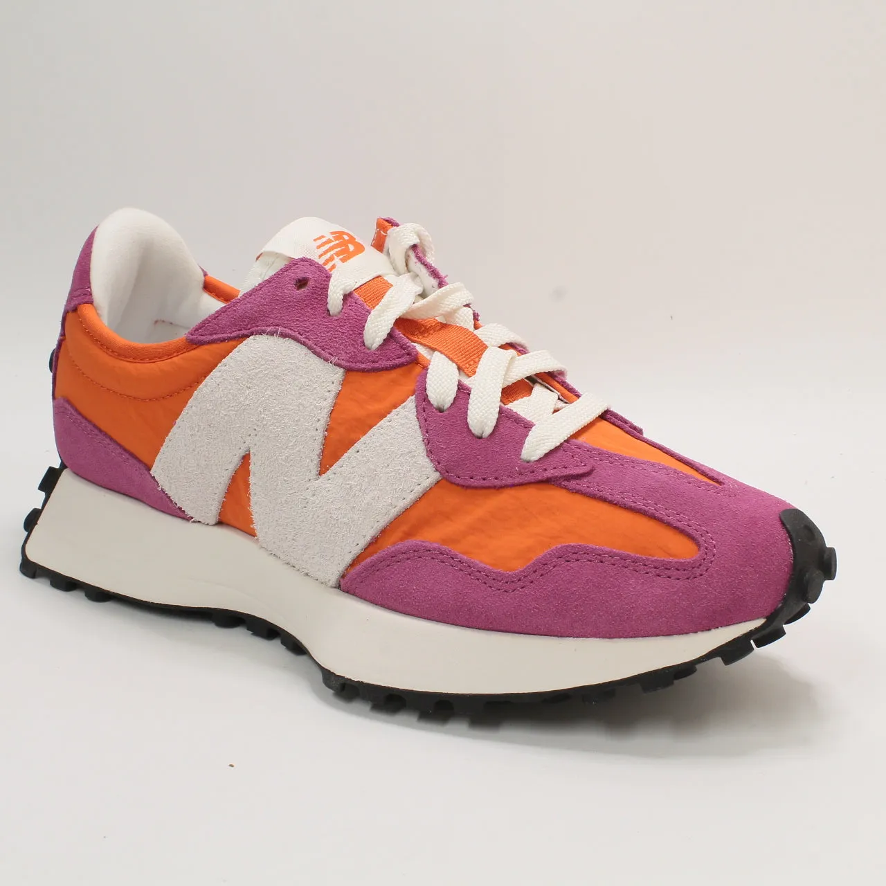 Womens New Balance 327 Scorpio Purple Orange Trainers