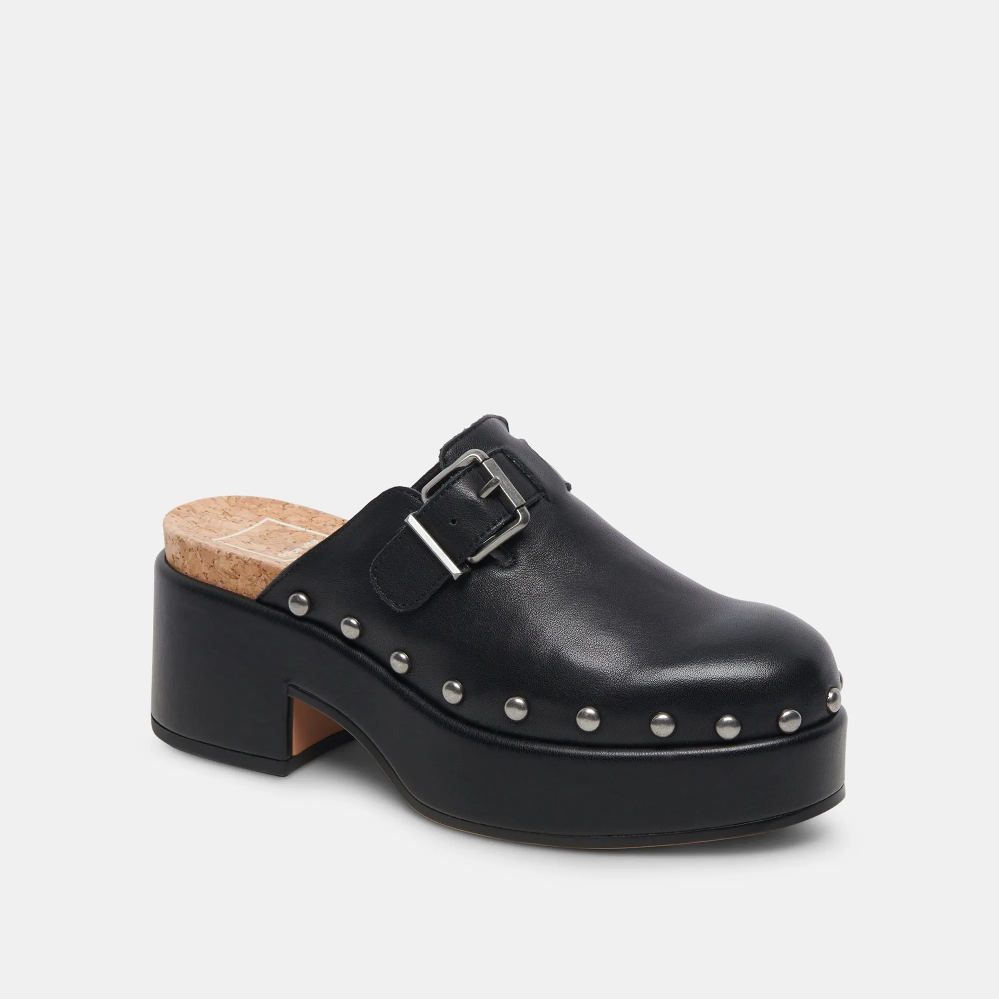 YEVAN CLOGS BLACK LEATHER