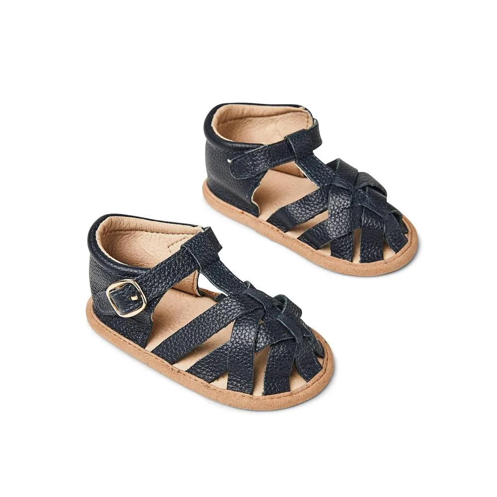 Zodiac Blue Leather Baby Sandal